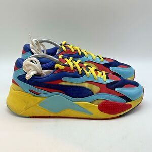 Puma RS-X3 Plastic Pack Limoges Men 10 High Risk Red Lace Up Multicolor Sneakers